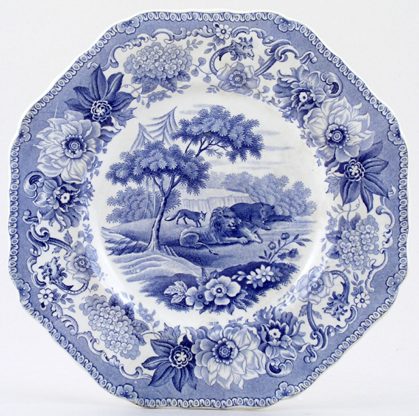 Plate The Lion The Bear & The Fox c1833
